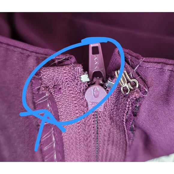 Purple Sleeveless Party Dress Layered Hem coquette whimsygoth elegant holiday - Picture 5 of 9